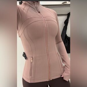 Lululemon Define Jacket Nulu | Twilight Rose | Rose Gold Zip | Size 14